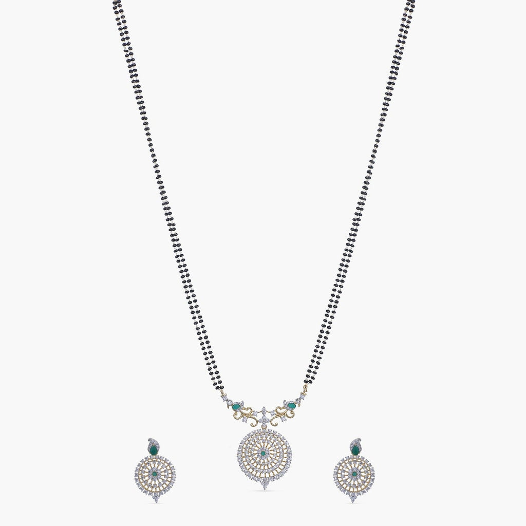 Manuja Nakshatra CZ Black Beads Set